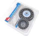 HILKA 3 pce Wire Brush & Wheel Set for Angle Grinders