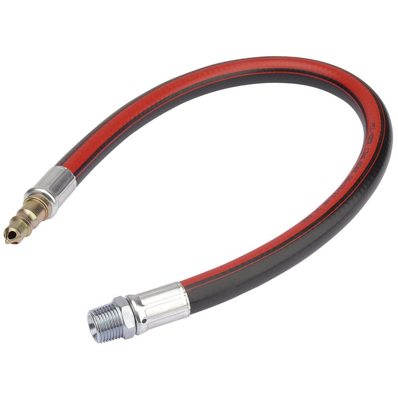 DRAPER Air Line Whip Hose, 600mm, 1/2" BSP