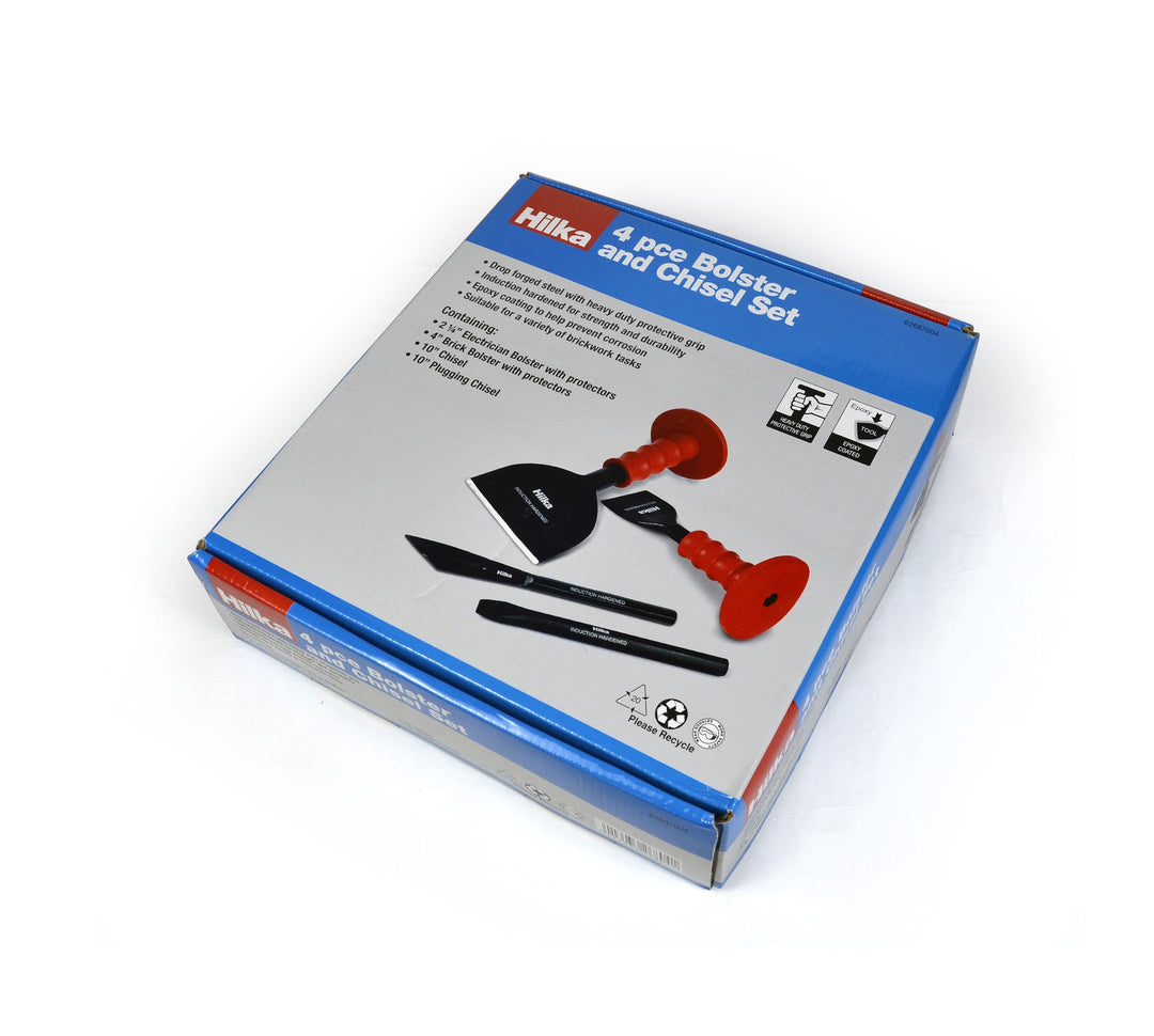 HILKA 4 pce Bolster & Chisel Set