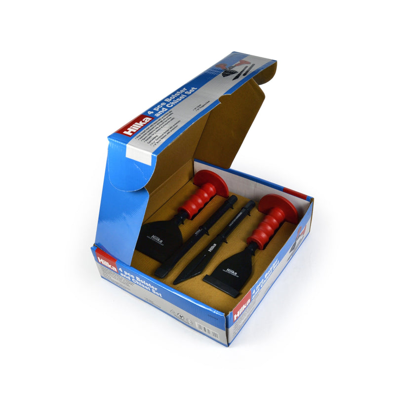 HILKA 4 pce Bolster & Chisel Set