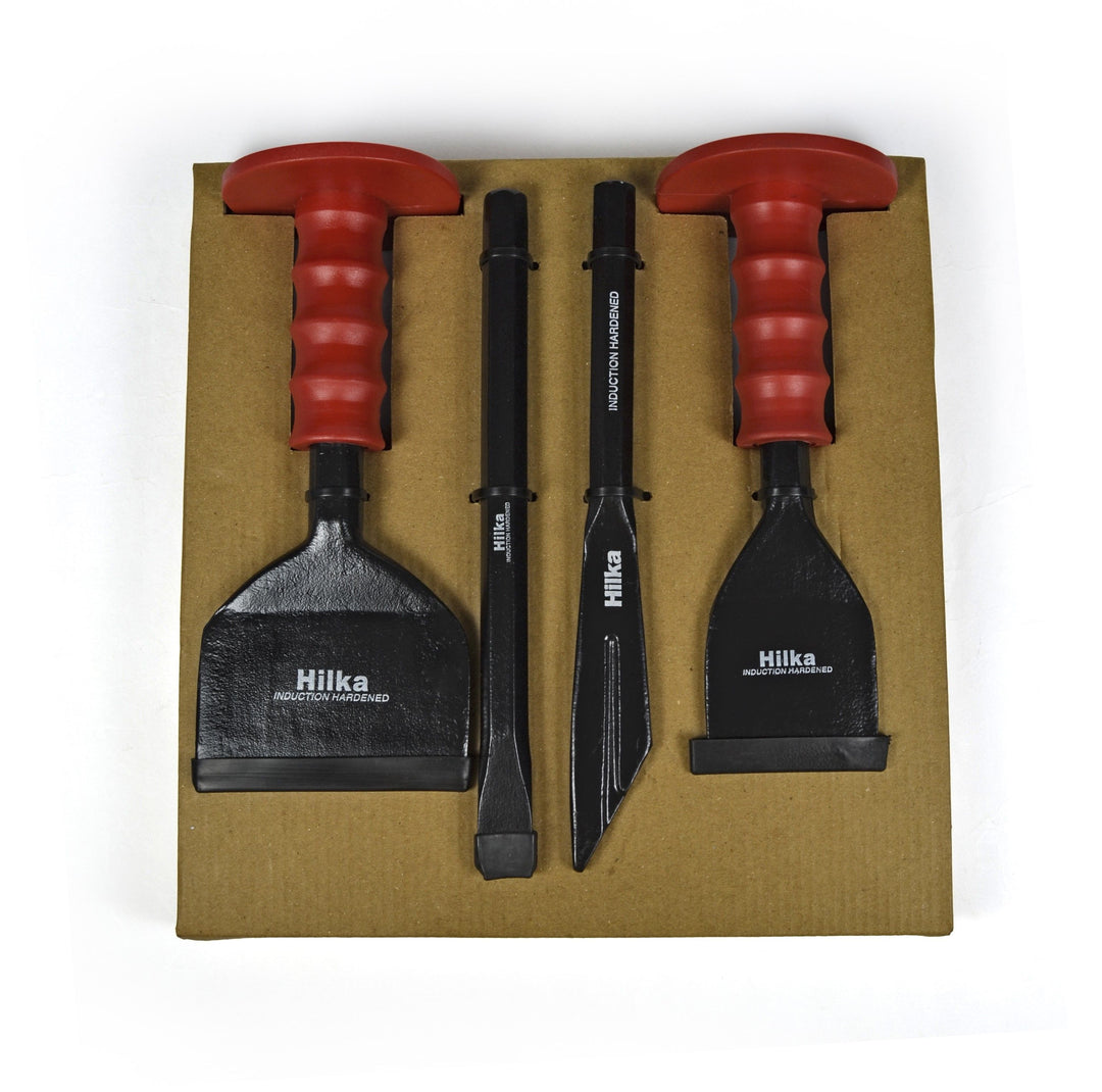 HILKA 4 pce Bolster & Chisel Set