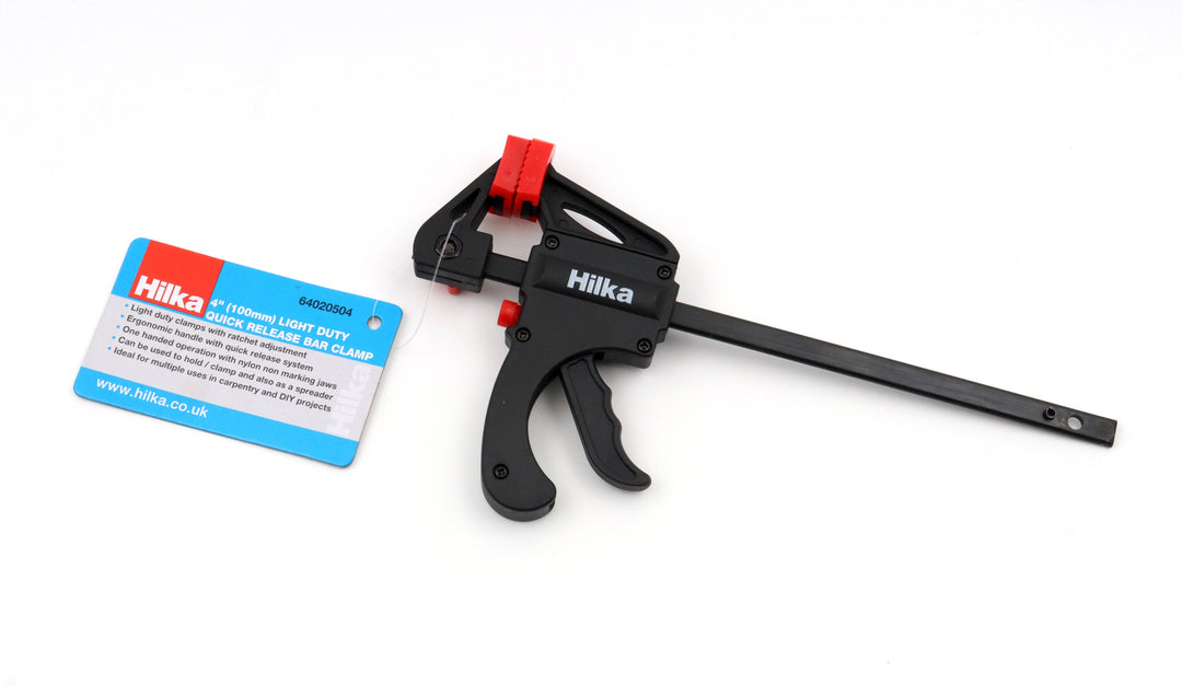 HILKA 4" (100mm) Light Duty Quick Release Bar Clamp
