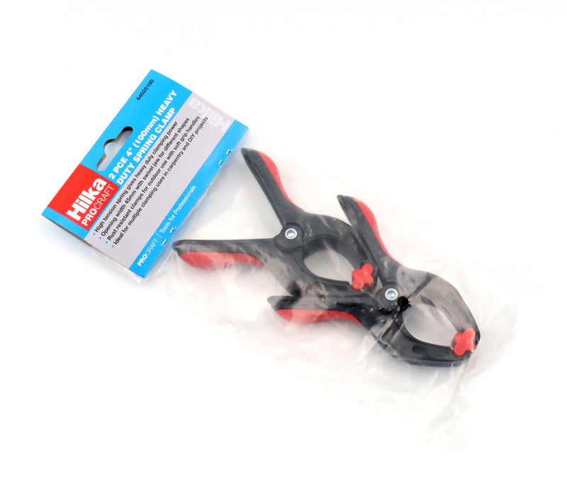 HILKA 2 pce 4" (100mm) Heavy Duty Spring Clamp
