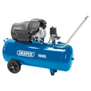DRAPER 100L Direct Drive V-Twin Air Compressor, 2.2kW/3hp