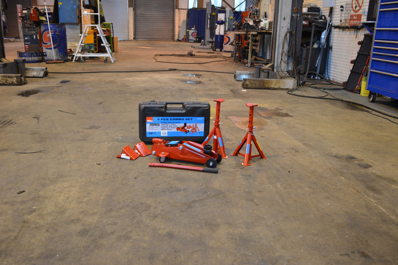 HILKA 2 Tonne Trolley Jack Kit in Case