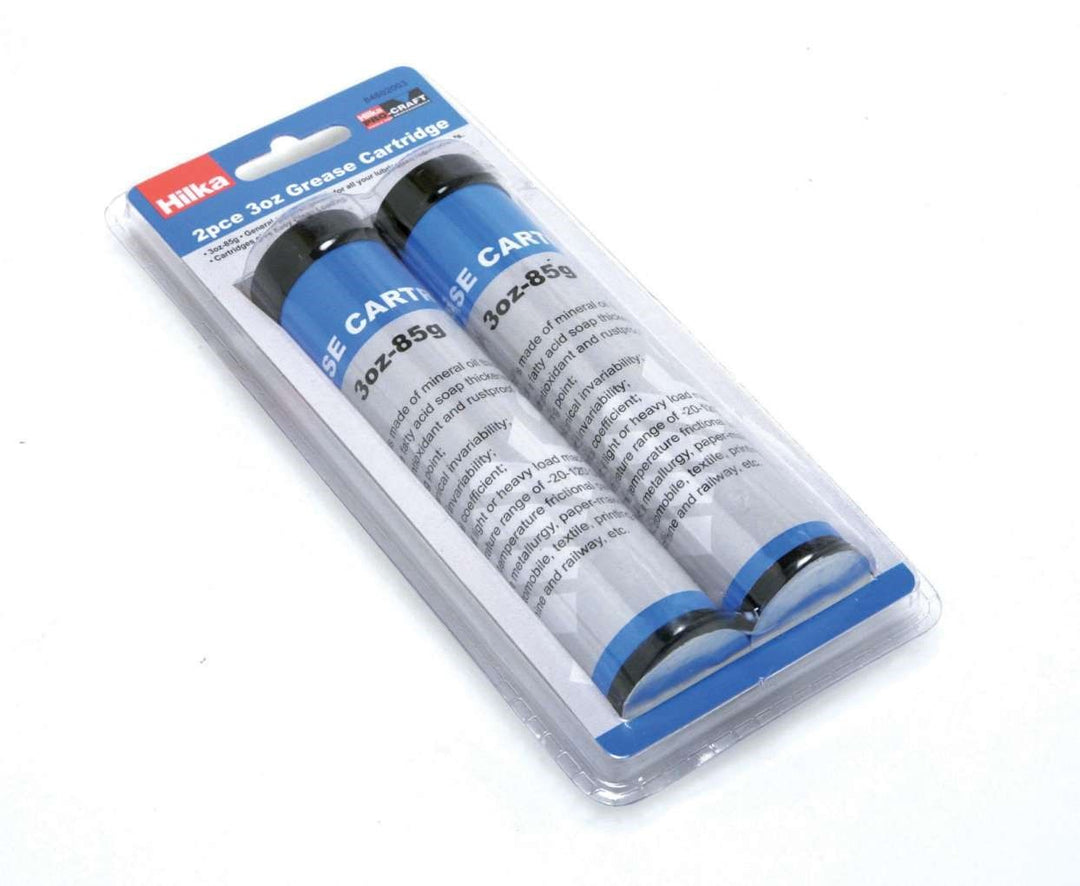 HILKA 2 pce 3oz Grease Gun Cartridge
