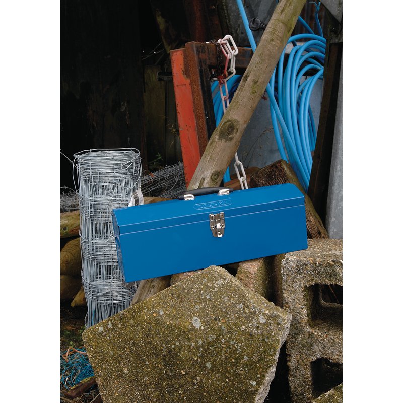 DRAPER Barn Type Tool Box with Tote Tray, 485mm