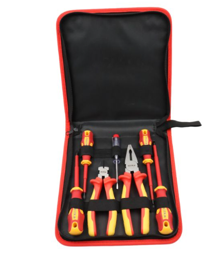 HILKA 7 pce VDE Electricians Screwdriver & Pliers Set
