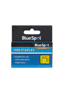BLUE SPOT 8MM CROWN FLAT WIRE STAPLES JT21 STYLE - Premium Hand Tools from BLUE SPOT - Just £4.65! Shop now at Bargain LAB