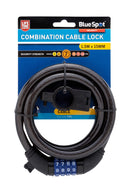 BLUE SPOT TOOLS 1.5M X 15MM COMBINATION CABLE LOCK - Premium Security from BLUE SPOT - Just £11.99! Shop now at Bargain LAB
