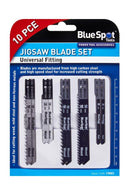BLUE SPOT TOOLS 10 PCE JIGSAW BLADE SET (UNIVERSAL) - Premium Hand Tools from BLUE SPOT - Just £8.49! Shop now at Bargain LAB