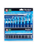 BLUE SPOT TOOLS 10 PCE METRIC T HANDLE HEX KEY SET (2-10MM) - Premium Hand Tools from BLUE SPOT - Just £14.99! Shop now at Bargain LAB