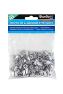 BLUE SPOT TOOLS 100 PCE M5 ALUMINIUM RIVET NUTS - Premium Engineering and Metalwork from BLUE SPOT - Just £7.95! Shop now at Bargain LAB