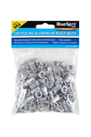 BLUE SPOT TOOLS 100 PCE M6 ALUMINIUM RIVET NUTS - Premium Engineering and Metalwork from BLUE SPOT - Just £8.19! Shop now at Bargain LAB