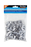 BLUE SPOT TOOLS 100 PCE M8 ALUMINIUM RIVET NUTS - Premium Engineering and Metalwork from BLUE SPOT - Just £8.99! Shop now at Bargain LAB