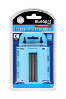 BLUE SPOT TOOLS 100 PCE UTILITY BLADES IN DISPENSER - Premium Hand Tools from BLUE SPOT - Just £8.95! Shop now at Bargain LAB