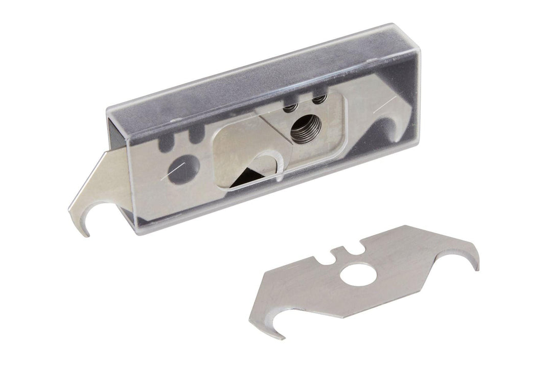 BLUE SPOT TOOLS 10PCE HOOKED UTILITY BLADES IN DISPENSER - Bargain LAB