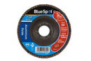BLUE SPOT TOOLS 115MM (4.5") 60 GRIT ALUMINIUM OXIDE FLAP DISC - Bargain LAB