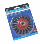 BLUE SPOT TOOLS 115MM (4.5") M14 SEMI-FLAT TWIST KNOT WIRE WHEEL BRUSH - Bargain LAB