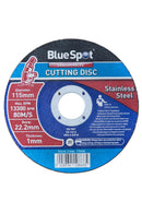 BLUE SPOT TOOLS 115MM (4.5") STAINLESS STEEL CUTTING DISC - Bargain LAB