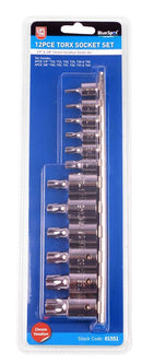 BLUE SPOT TOOLS 12 PCE 1/4" (T10-T40) & 3/8" (T40-T60) TORX SOCKET SET - Premium Automotive from BLUE SPOT - Just £15.99! Shop now at Bargain LAB