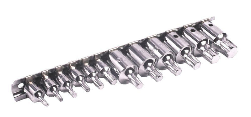 BLUE SPOT TOOLS 12 PCE 1/4" (T10-T40) & 3/8" (T40-T60) TORX SOCKET SET - Premium Automotive from BLUE SPOT - Just £15.99! Shop now at Bargain LAB