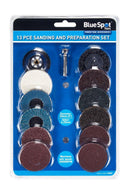 BLUE SPOT TOOLS 12 PCE SANDING AND PREPARATION SET - Premium Abrasives from BLUE SPOT - Just £11.19! Shop now at Bargain LAB