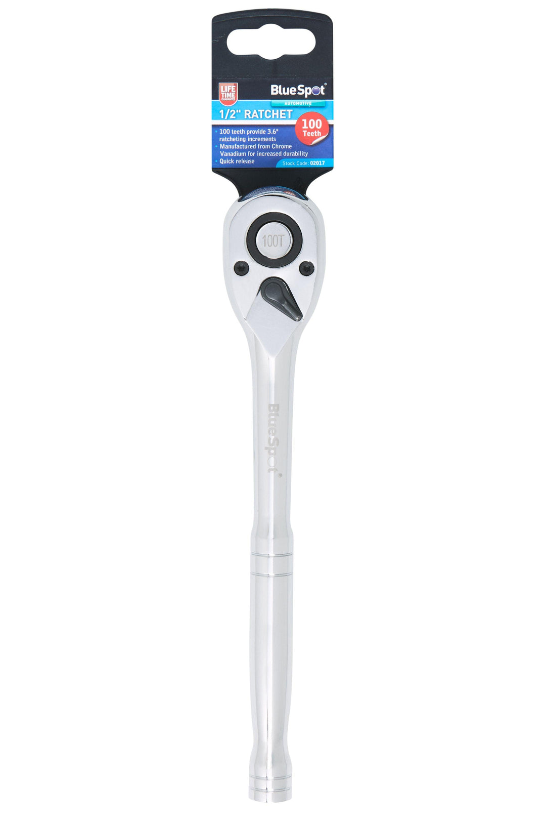BLUE SPOT TOOLS 1/2" RATCHET (100 TEETH) - Premium Automotive from BLUE SPOT - Just £13.95! Shop now at Bargain LAB