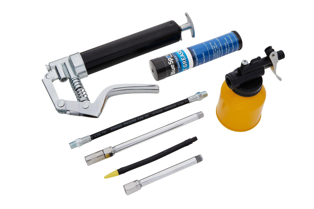 BLUE SPOT TOOLS 120CC MINI GREASE GUN & OIL CAN SET - Premium Engineering and Metalwork from BLUE SPOT - Just £19.99! Shop now at Bargain LAB