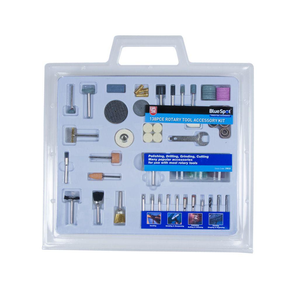 BLUE SPOT TOOLS 138 PCE ROTARY TOOL ACCESSORY SET - Premium Hobby from BLUE SPOT - Just £15.95! Shop now at Bargain LAB