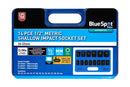 BLUE SPOT TOOLS 14 PCE 1/2" METRIC SHALLOW IMPACT SOCKET SET (10-32MM) - Premium Automotive from BLUE SPOT - Just £31.99! Shop now at Bargain LAB