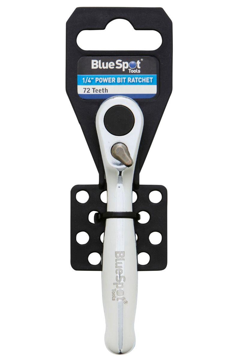 BLUE SPOT TOOLS 1/4" POWER BIT RATCHET (72 TEETH) - Premium Automotive from BLUE SPOT - Just £8.99! Shop now at Bargain LAB