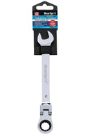 BLUE SPOT TOOLS 14MM CHROME VANADIUM RATCHET SPANNER FLEXIBLE HEAD (180°) - Premium Automotive from BLUE SPOT - Just £9.85! Shop now at Bargain LAB