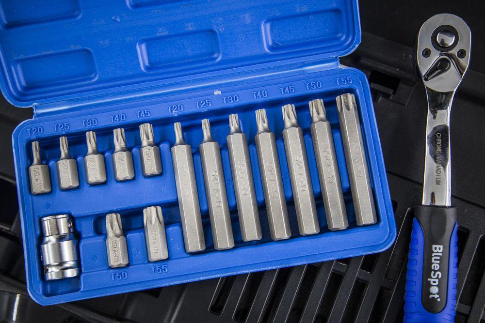 BLUE SPOT TOOLS 15 PCE 1/2" TORX BIT SET (T20-T55) - Premium Automotive from BLUE SPOT - Just £11.59! Shop now at Bargain LAB