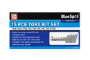 BLUE SPOT TOOLS 15 PCE 1/2" TORX BIT SET (T20-T55) - Premium Automotive from BLUE SPOT - Just £11.59! Shop now at Bargain LAB