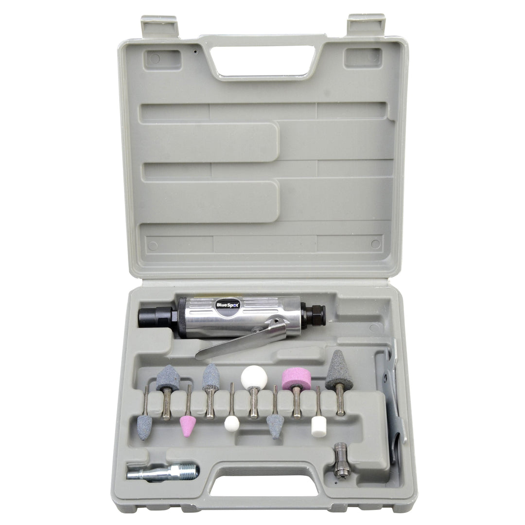 BLUE SPOT TOOLS 15 PCE AIR DIE GRINDER SET - Premium Air Tools from BLUE SPOT - Just £20.99! Shop now at Bargain LAB