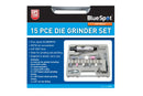BLUE SPOT TOOLS 15 PCE AIR DIE GRINDER SET - Premium Air Tools from BLUE SPOT - Just £20.99! Shop now at Bargain LAB