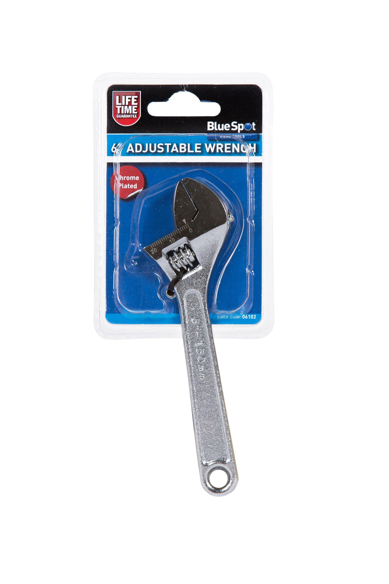 BLUE SPOT TOOLS 150MM (6") ADJUSTABLE WRENCH - Premium Automotive from BLUE SPOT - Just £6.45! Shop now at Bargain LAB