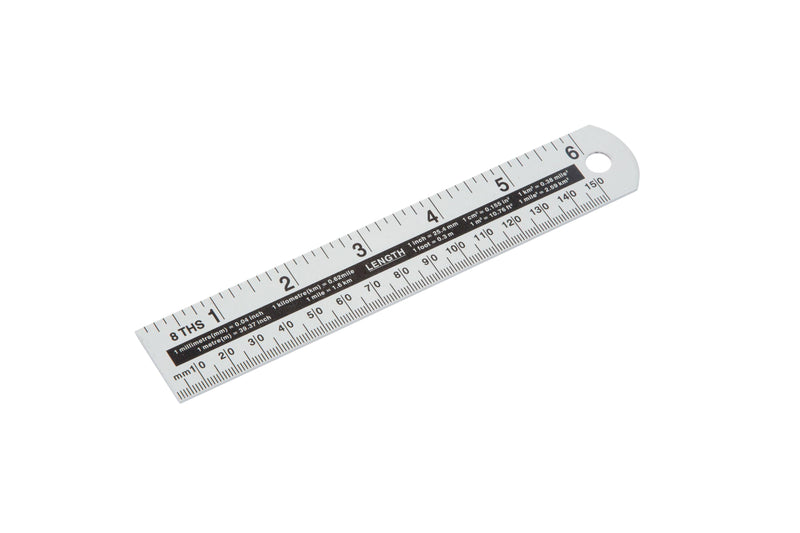 BLUE SPOT TOOLS 150MM (6") ALUMINIUM RULER - Premium Hand Tools from BLUE SPOT - Just £4.45! Shop now at Bargain LAB