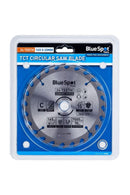 BLUE SPOT TOOLS 165MM X 20MM TCT CIRCULAR SAW BLADE (24 TEETH) - Bargain LAB