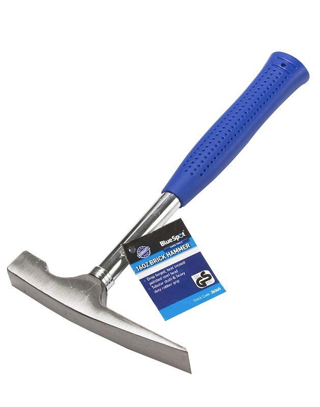 BLUE SPOT TOOLS 16OZ (450G) BRICK HAMMER - Premium Hand Tools from BLUE SPOT - Just £10.49! Shop now at Bargain LAB