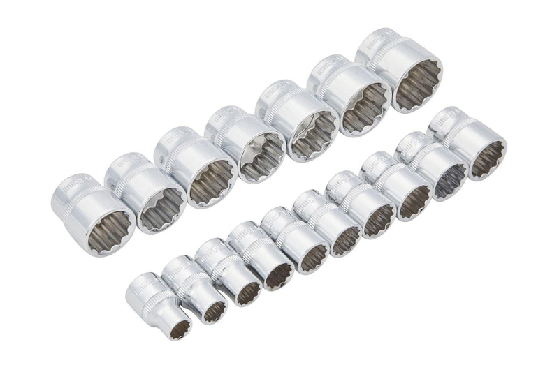 BLUE SPOT TOOLS 17 PCE 3/8" METRIC SHALLOW SOCKETS (8-24MM) (EVA FOAM) - Premium Automotive from BLUE SPOT - Just £18.99! Shop now at Bargain LAB