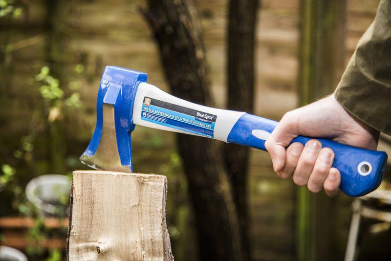 BLUE SPOT TOOLS 1KG (2.2LB) FIBREGLASS SPLITTING HEAD HAND AXE - Premium Hand Tools from BLUE SPOT - Just £13.99! Shop now at Bargain LAB