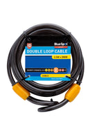 BLUE SPOT TOOLS 2.5M X 8MM DOUBLE LOOP CABLE - Premium Security from BLUE SPOT - Just £8.99! Shop now at Bargain LAB