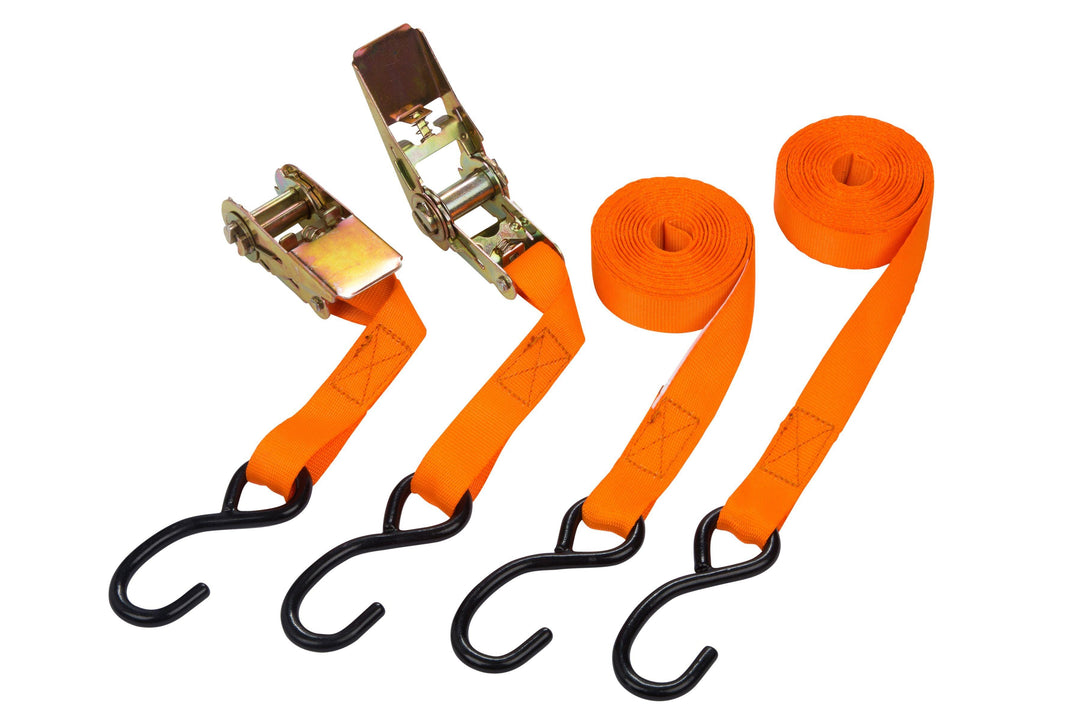 BLUE SPOT TOOLS 2 PACK RATCHET TIE DOWN (25MM X 4.5M/15FT) - Premium Bungees & Tie Downs from BLUE SPOT - Just £12.99! Shop now at Bargain LAB