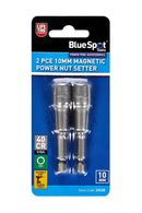 BLUE SPOT TOOLS 2 PCE 10MM MAGNETIC POWER NUT SETTER - Bargain LAB