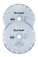 BLUE SPOT TOOLS 2 PCE 230MM (9") SEGMENTED DIAMOND DRY CUTTING DISC - Bargain LAB