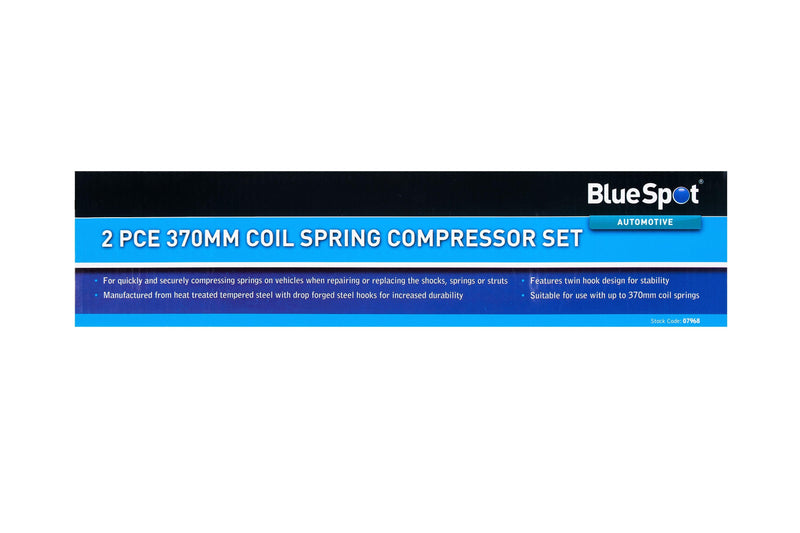 BLUE SPOT TOOLS 2 PCE 370MM COIL SPRING COMPRESSOR SET - Premium Automotive from BLUE SPOT - Just £23.99! Shop now at Bargain LAB