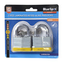 BLUE SPOT TOOLS 2 PCE 50MM LAMINATED KEYED ALIKE PADLOCKS - Premium Security from BLUE SPOT - Just £10.49! Shop now at Bargain LAB