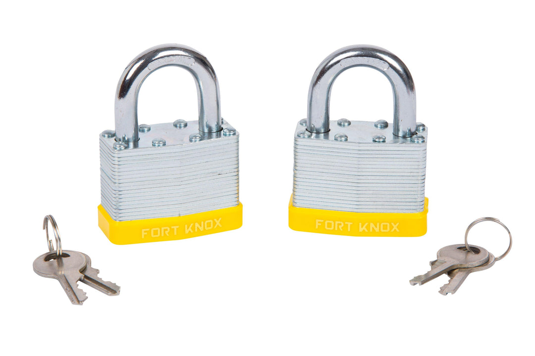 BLUE SPOT TOOLS 2 PCE 50MM LAMINATED KEYED ALIKE PADLOCKS - Premium Security from BLUE SPOT - Just £10.49! Shop now at Bargain LAB